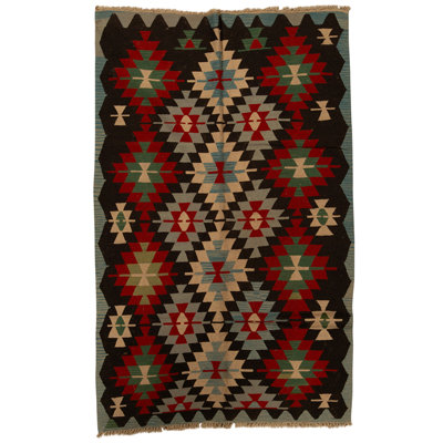 Tapis multicolore de haute qualité noué à la main