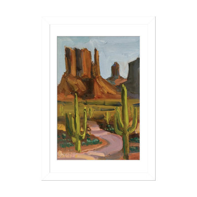 Paysage de canyon - reproduction d'art mural - papier d'art encadré