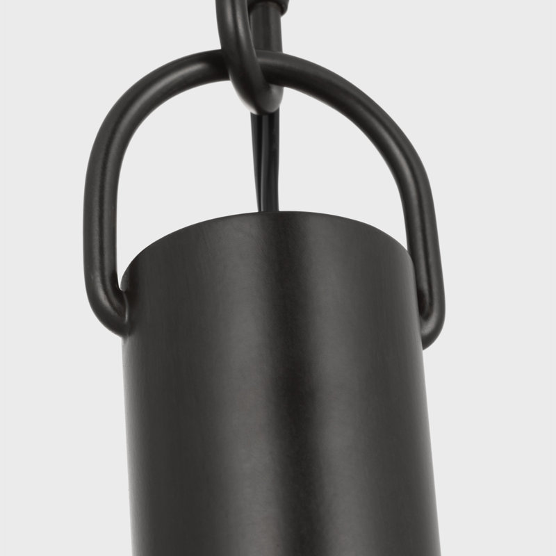 Thom Filicia Hartley 1 Light Kitchen Pendant With Clear Shade, Aged Iron
