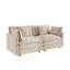 Canapé-lit modulaire en tissu d'ameublement Chenille-850647512