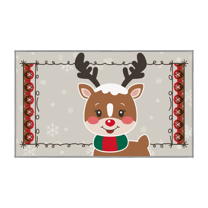Tapis vacances de Noël The Holiday Aisle®, Rectangle 7 pi x 9 pi