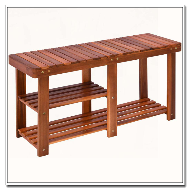 Le banc étagère à chaussures à 3 niveaux