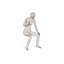 Crazy Wire Metal Garden Statue