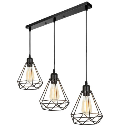 Becton 3 - Light Black Pendant