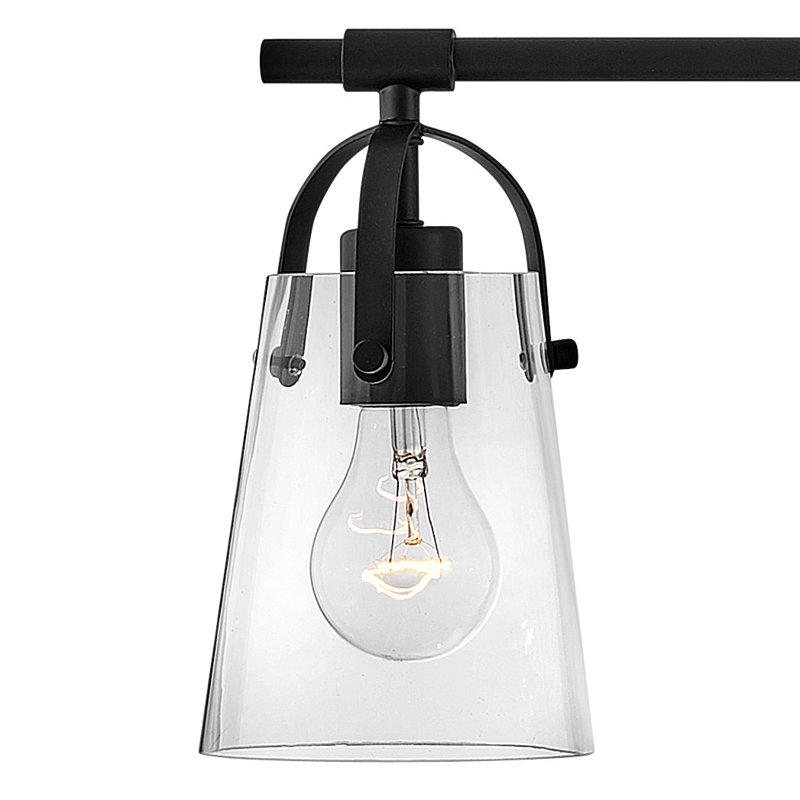 Foster Four-Light Bath Vanity w/ Clear Glass Shades