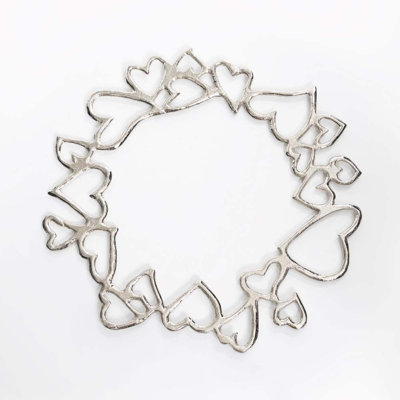 Feathers Metal Abstract Charger