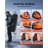 Pop Up Ice Fishing Tent 8-10 Person 162 x 91 x 91 in Insulated Shelter, for Winter Fishing, 115 sq ft Area, 600D 4-Layer Fabric, Portable Hub-Style Shanty Cube with Anchors, Ropes, Carrying Bag