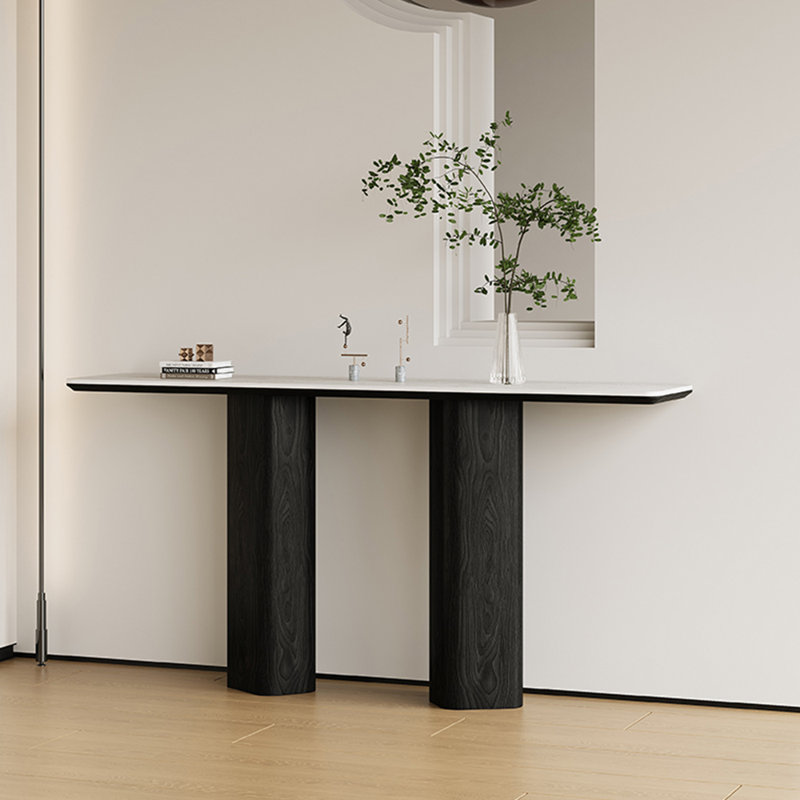 Console de style italien de luxe minimaliste, H 33,5 po x l 70,9 po x P 13,8 po
