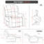 Fauteuil inclinable électrique avec massage et chaleur Rolanda-1772461416