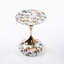 Table d'appoint polyvalente en métal à piédestal-366635347-366635345