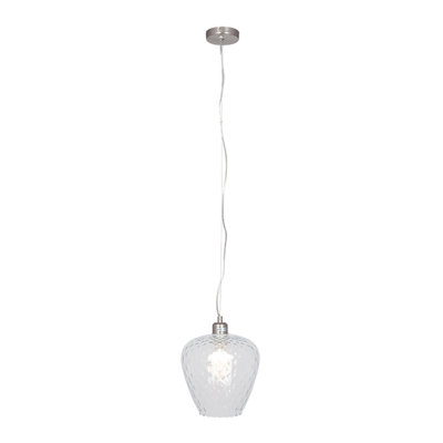 Keytesville 1 - Light Silver Jar Pendant