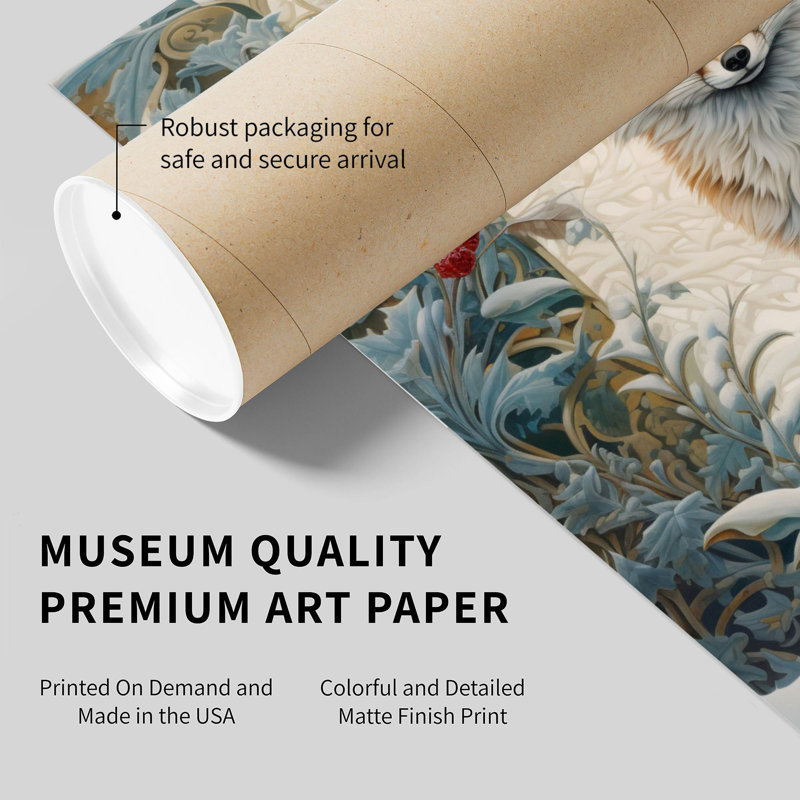 Animaux, animaux, William Morris, H 28 po x l 28 po