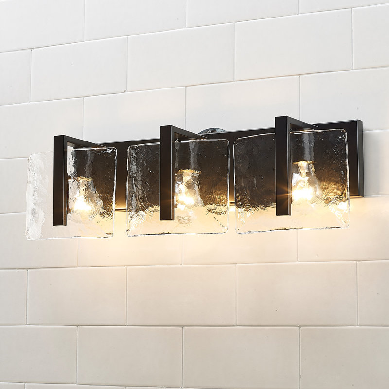 Kyersten 3-Light Dimmable Vanity Light, Black