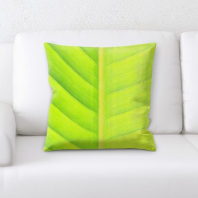 Coussin décoratif à feuilles