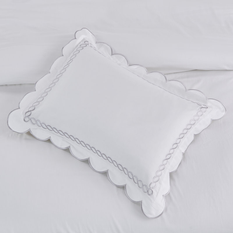 Rei DUVET SET, Gray, Twin Duvet Cover + 1 Standard Sham