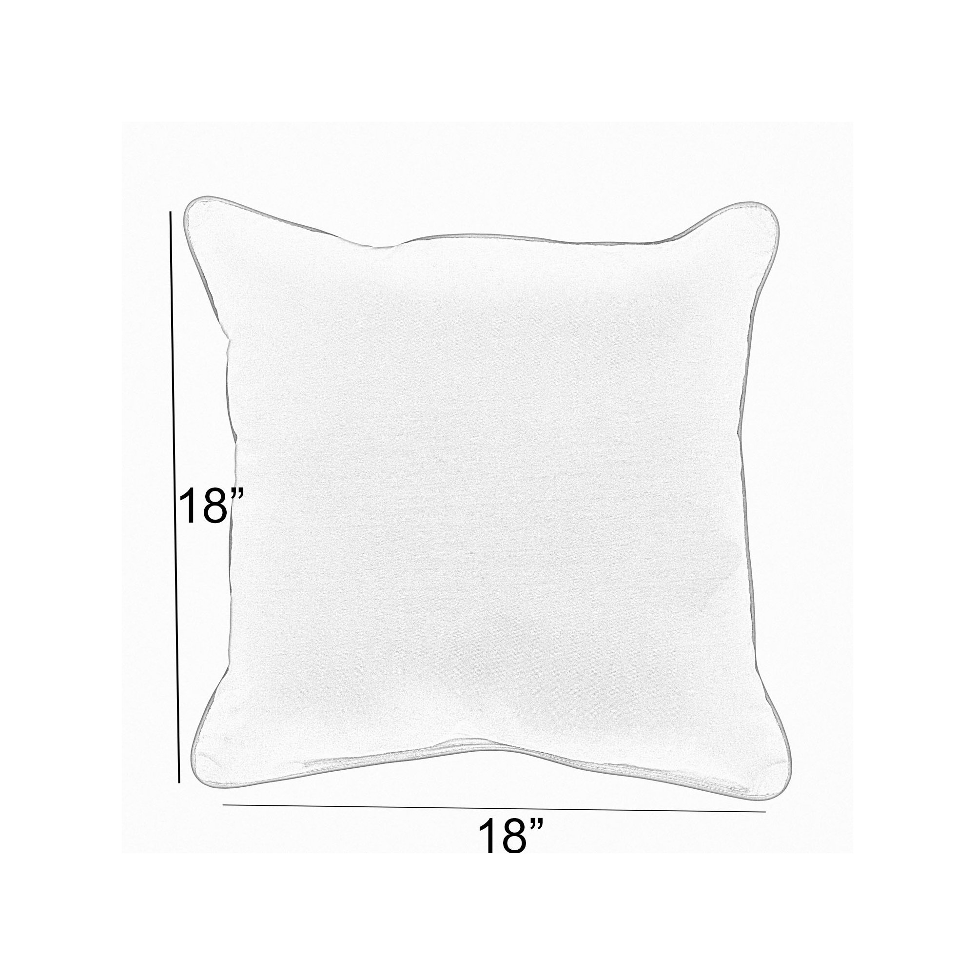 Estrada Indoor/Outdoor Throw Pillow, Navy, 18" x 18"