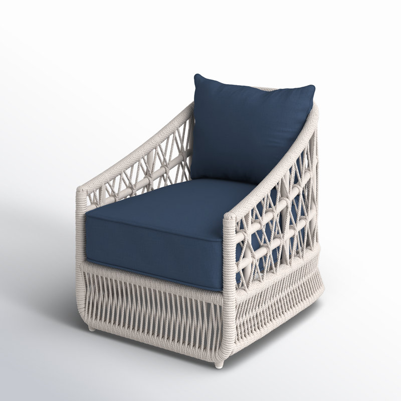 Lucan Patio Chair with Sunbrella Cushions, Echo Midnight Sunbrella®
