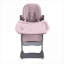 Home Repas et voyage Utilisation Chaise haute réglable pour bébé classique rose pliable convient aux enfants de 0 à 6 ans
