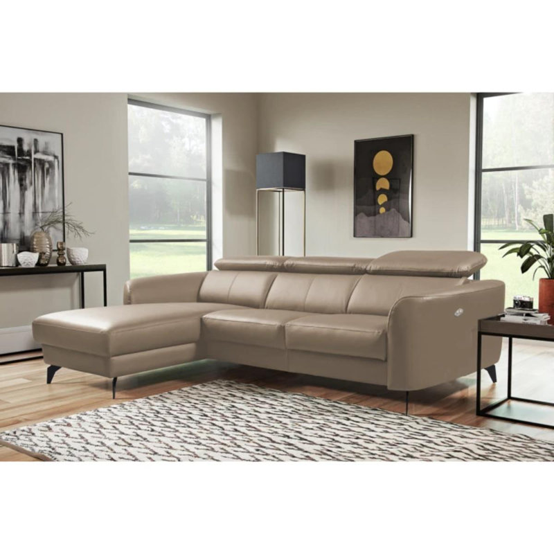 Hales 3 Seater Reclining Corner Sofa , Left Hand Facing, Taupe