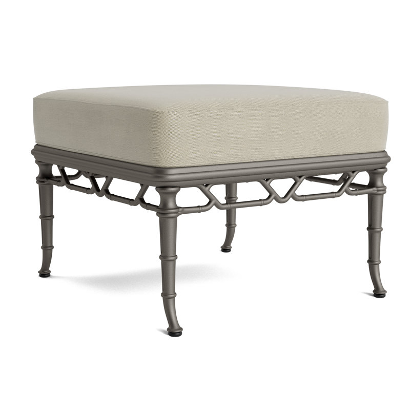 Calcutta Outdoor Ottoman, Mica, Fushion Moccasian