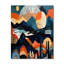 Jairee - Horloge murale Mid-Century abstraite-499110017