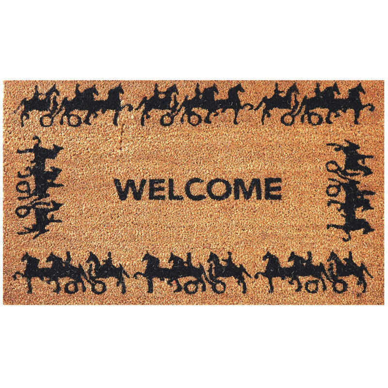 Cheval/calèche de 30 po x 18 po Berka Paillasson d’extérieur antidérapant