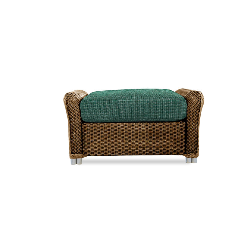 Reflections Outdoor Ottoman, Cottage Pepper, Bark