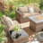 Outdoor 4" Thick Replacement Cushion Set Seat/Back Cushion (Set Of 3 Seats , 3 Backs , 2 Short Backs)-1775352325
