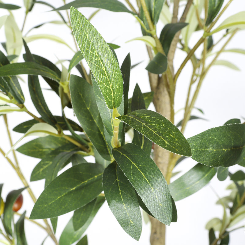 Faux olivier en pot plante d'intérieur artificielle 5 pi avec verdure complète et branches réglables