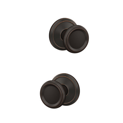 Offerman Knob with Alden Rose Non-Turning Dummy Lock