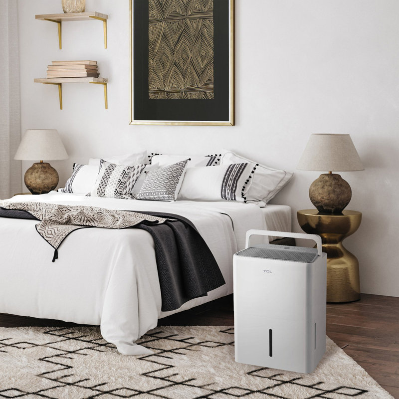 TCL 4500 Sq. Ft. Portable Dehumidifier, White, 50