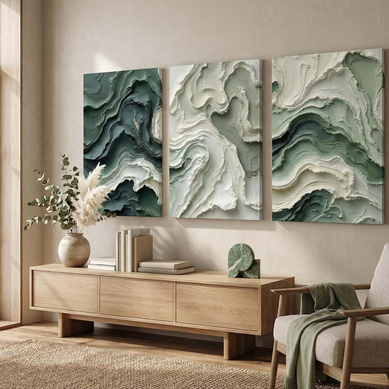 3 Piece Wrapped Canvas Print, 40 cm H x 30 cm W