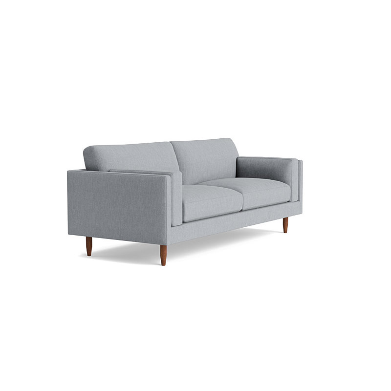 Skinny Fat Sofa ("85"), Performance Weave - Zinc