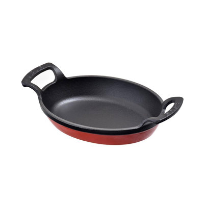 Lava Enameled Cast Iron Skillet 7.5 inch-Dish Oval Pan