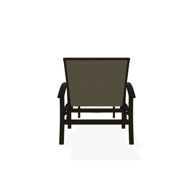 Askar Outdoor Rust-Resistant Metal Chaise Lounge, Textured Beachwood, Brown Sunbrella® Tweed, Beachwood P40