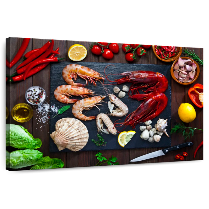 Yarlin cuisine des fruits de mer, H 24 po x l 36 po