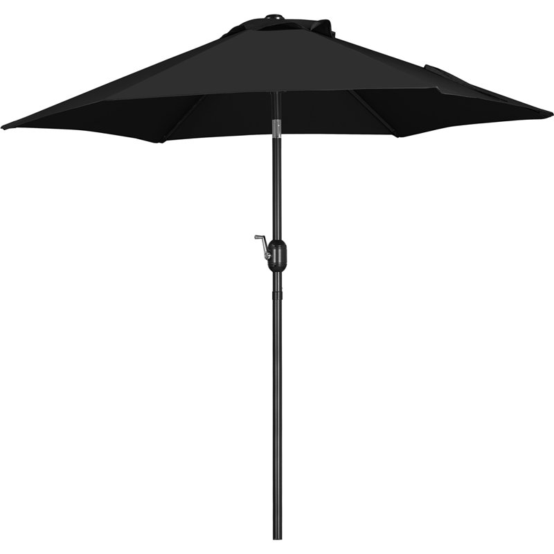 2.3m Garden Parasol Umbrella, Black