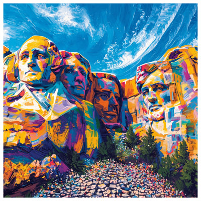 Rideaux de douche Mount Rushmore