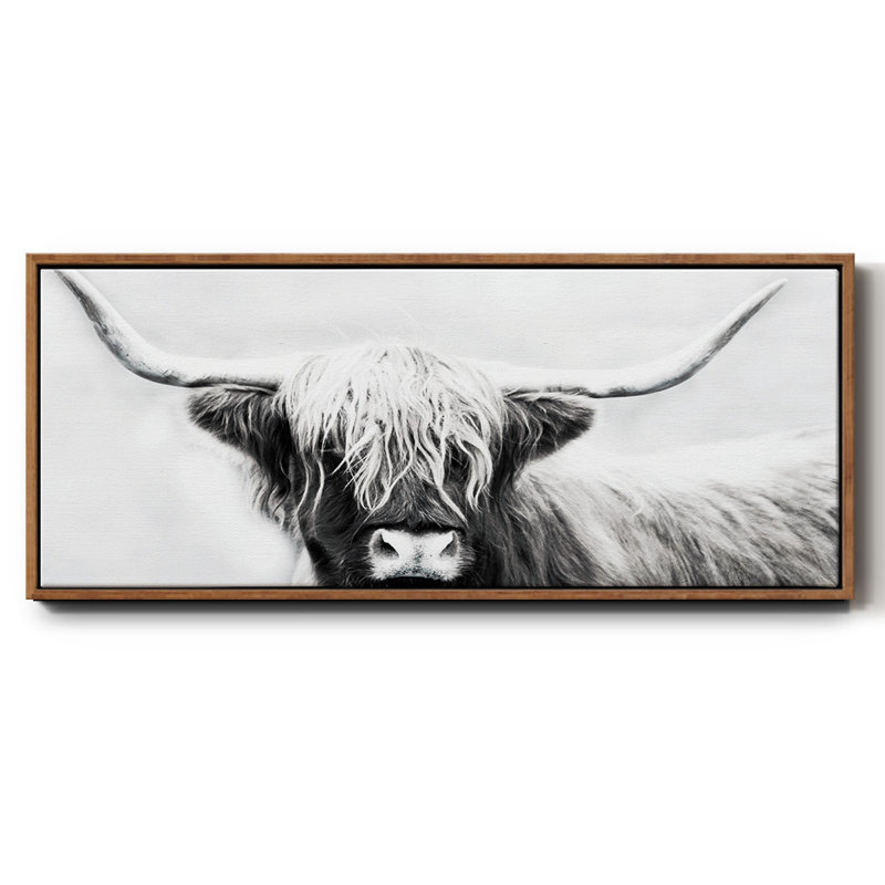 Highland Longhorn - toile encadrée