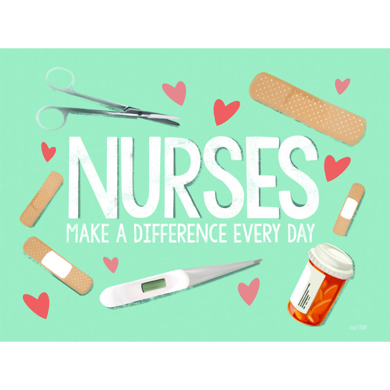 Nurses Make a Différence - Impression sur toile tendue, H 12 po x l 16 po