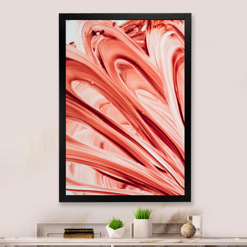 Tasty Pomegranate Explosion - Décoration murale moderne et contemporaine en toile, H 20 po x l 12 po x P 1 po, Cadre noir