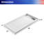 48" W x 32" Single Threshold Shower Pan Base with Right side Drain Assembly and Drain Cover Included, Non-Slip design