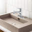 Robinet de lavabo de salle de bain à poignée simple en acier inoxydable avec douchette extractible-111170886