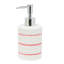 Ensemble d'accessoires de salle de bain rayé Dolomite - Distributeur de savon, porte-savon et gobelet-390484997