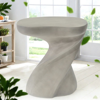 Concrete Top End Table