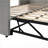 Twin Size Upholstered Daybed with Pop-Up Trundle, No Box Spring Needed, Gray for Multi-Functional Spaces-1184094405