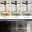 LED Ceiling Fan Light With Remote, Compact Fan-1798779698