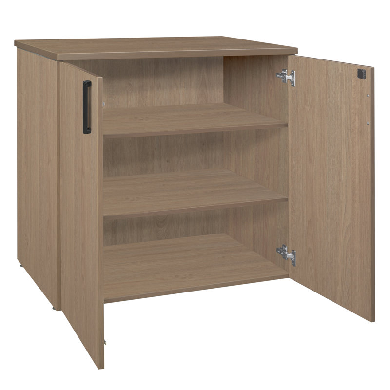 35 po Dennard Armoire de rangement empilable Office - chêne noble