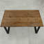 Herschel Oak Solid Wood Top Metal Base Dining Table-1624810473-1624810479