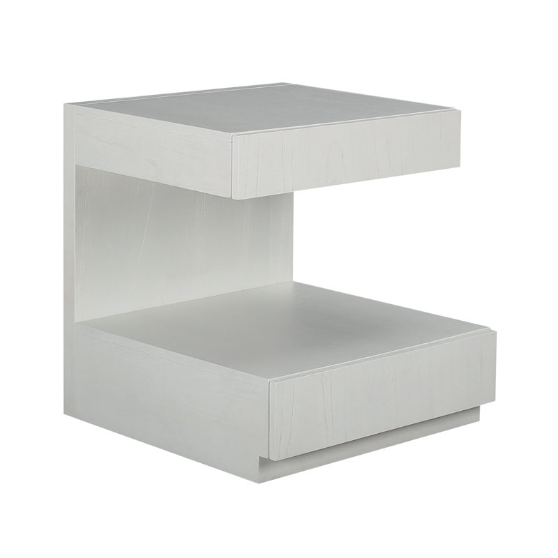 Table d'appoint Steubenville - Blanc, H 24 po x l 22 po x P 24 po, Blanc